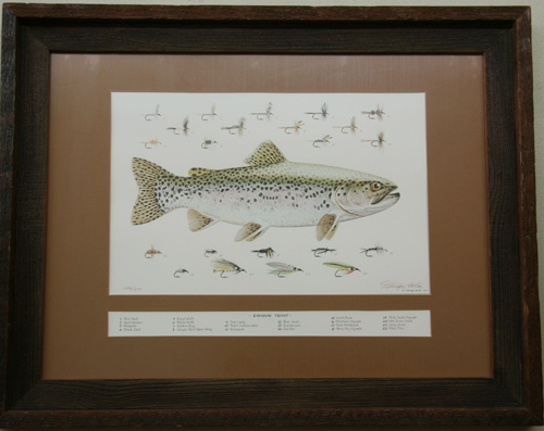 rainbow trout by Eldridge Hardie 1970